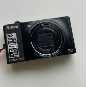 Nikon Coolpix S8000 Black Digital Camera | 14.2 MP - Works - See Description
